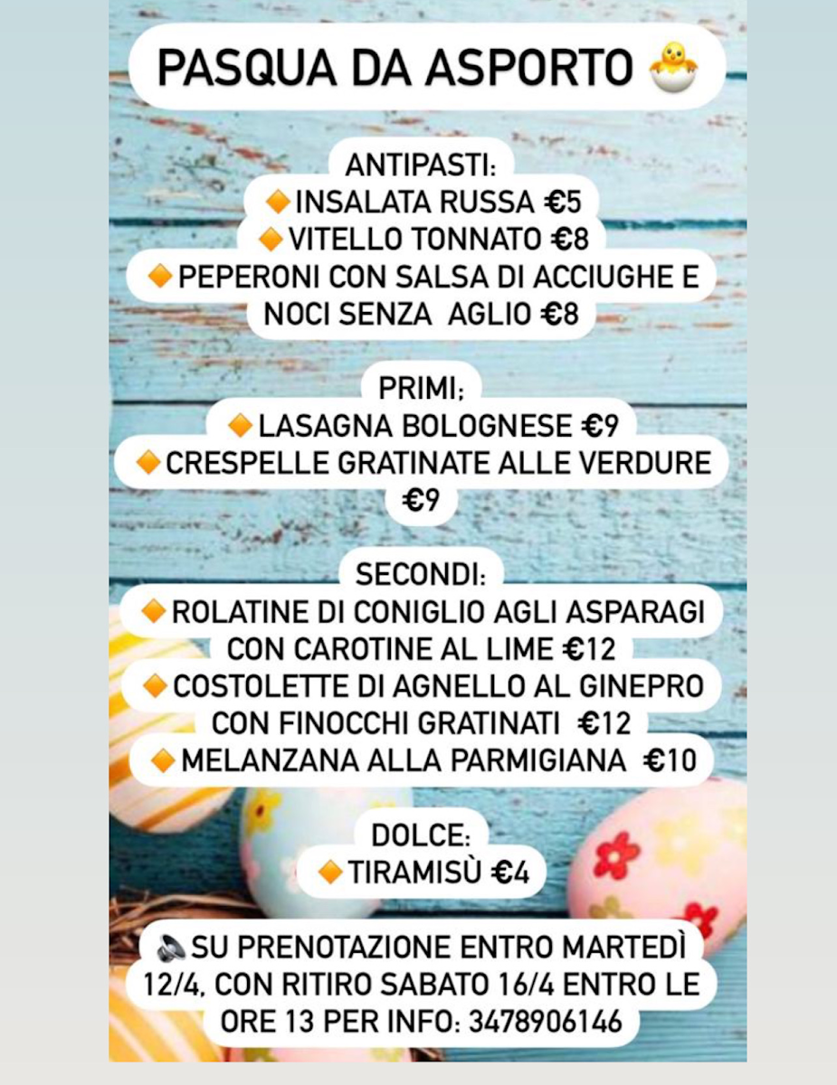La Torre menu board