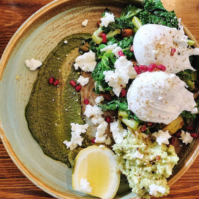 Sauteed Greens Poached Eggs
