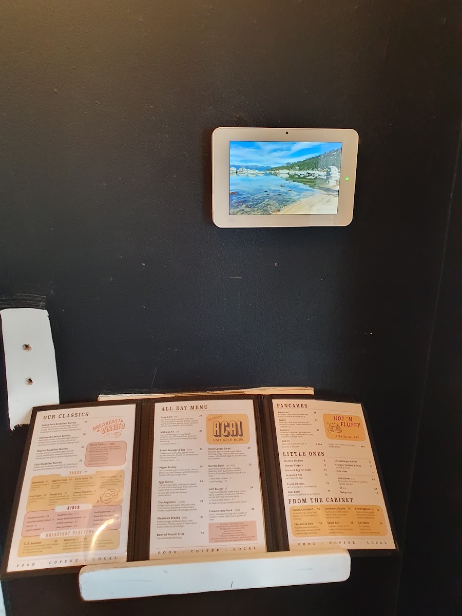 Mr Walker Melbourne menu board
