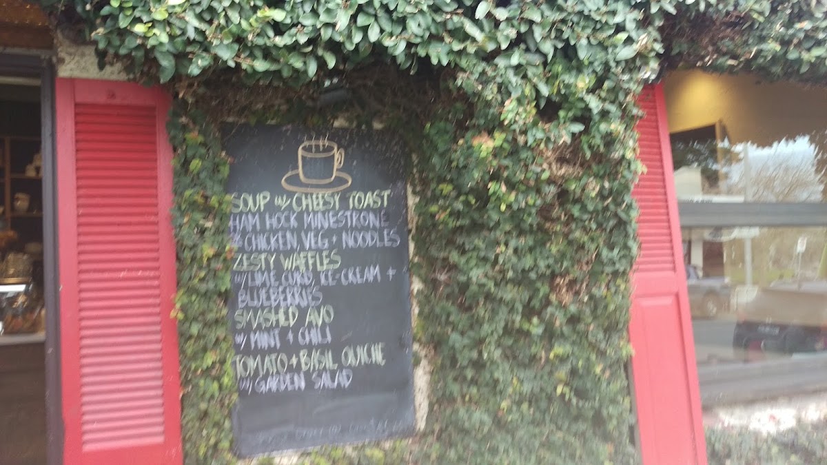 Coffee Traders. menu board