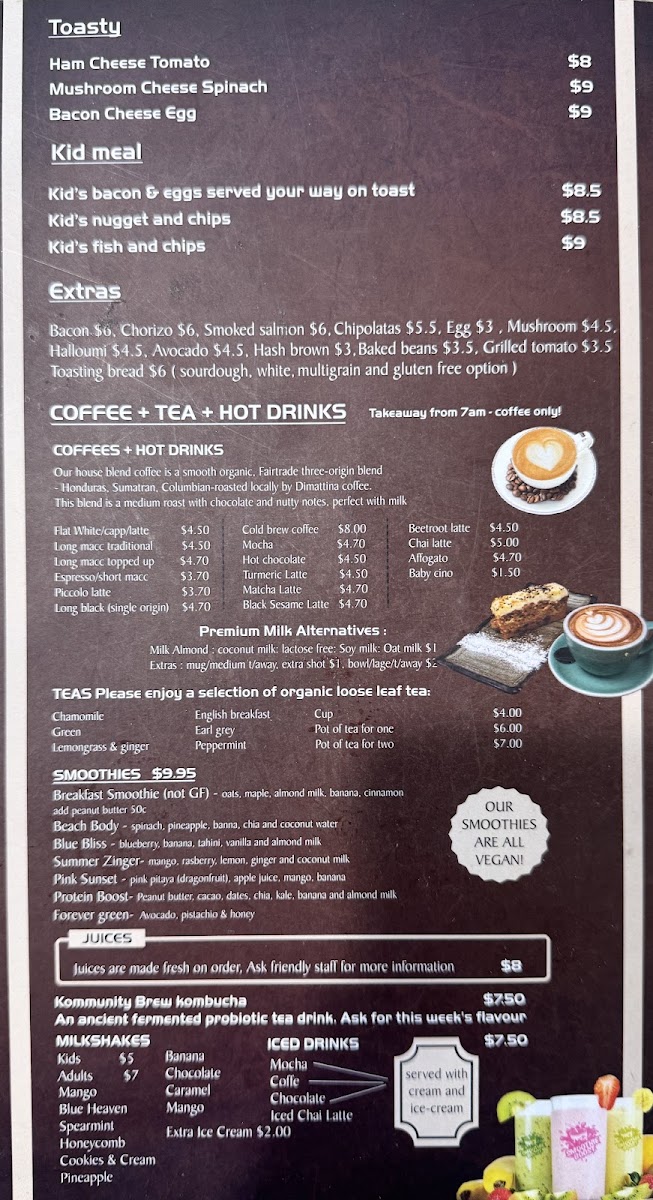 Esprezzo menu board