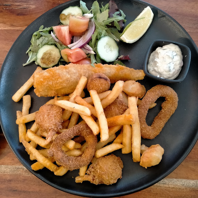 Fish Chips and Salad
