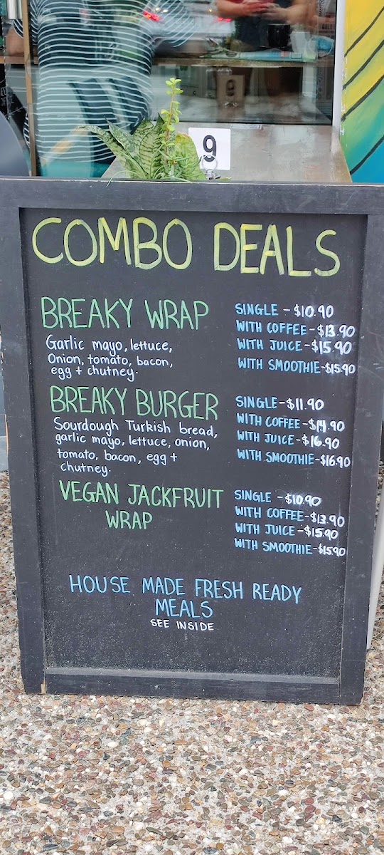 Nobbys Shack menu board
