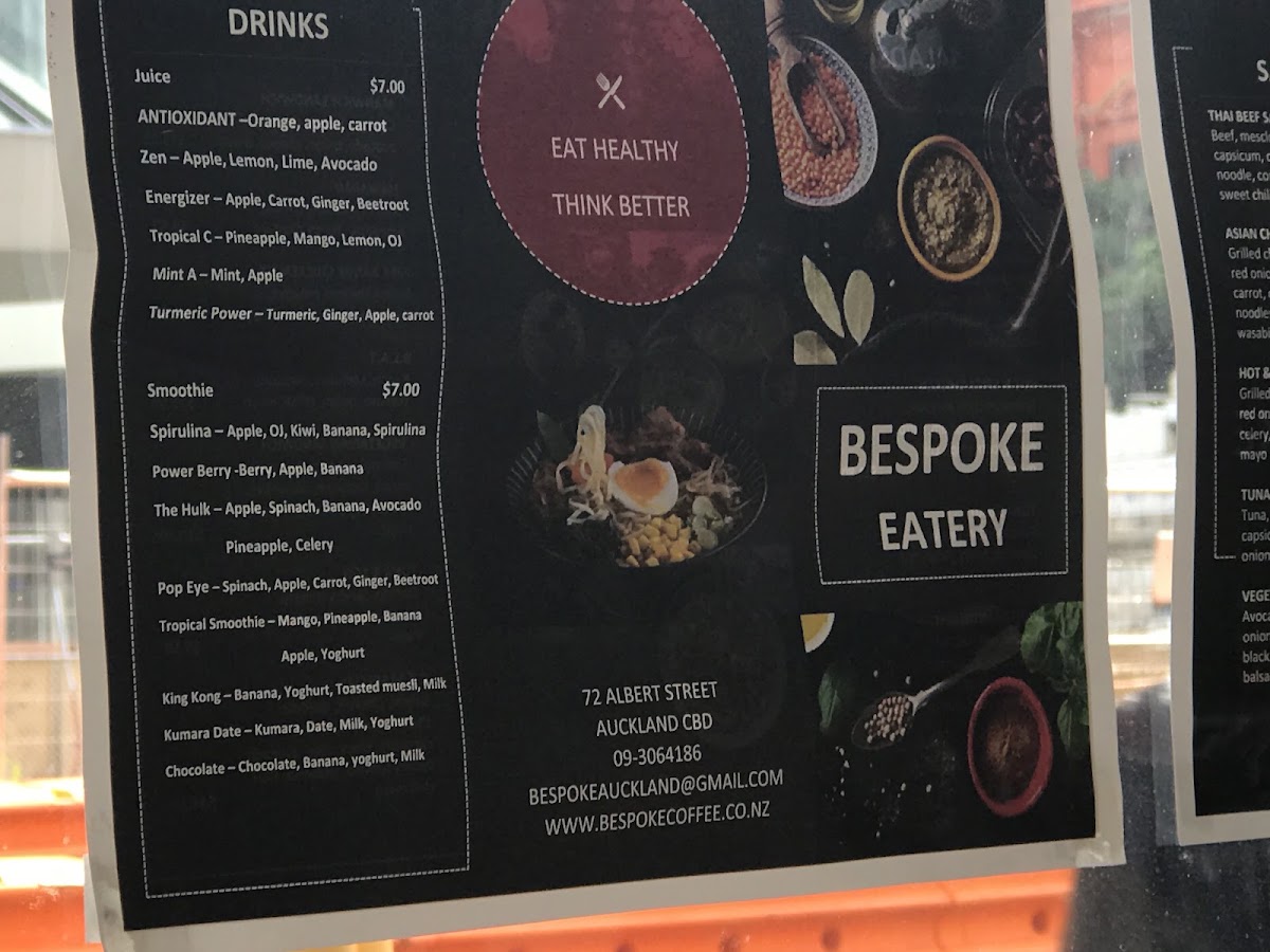 BESPOKE coffee specialist menu board