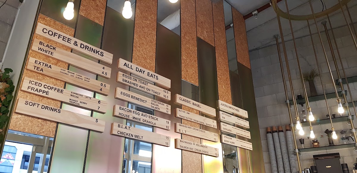 BESPOKE coffee specialist menu board