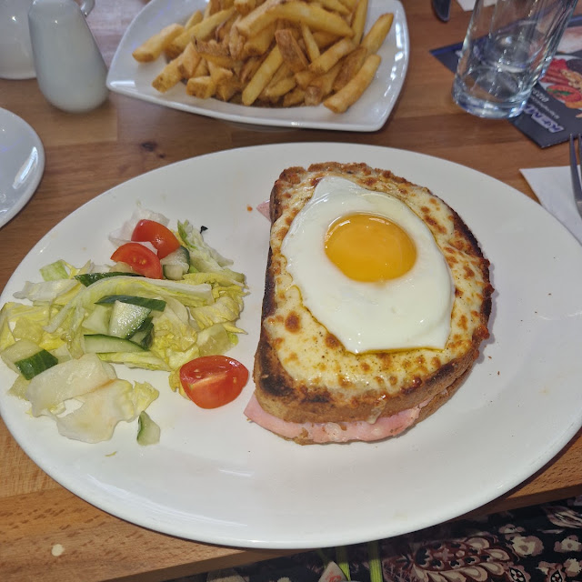 Croque Madame with Salad