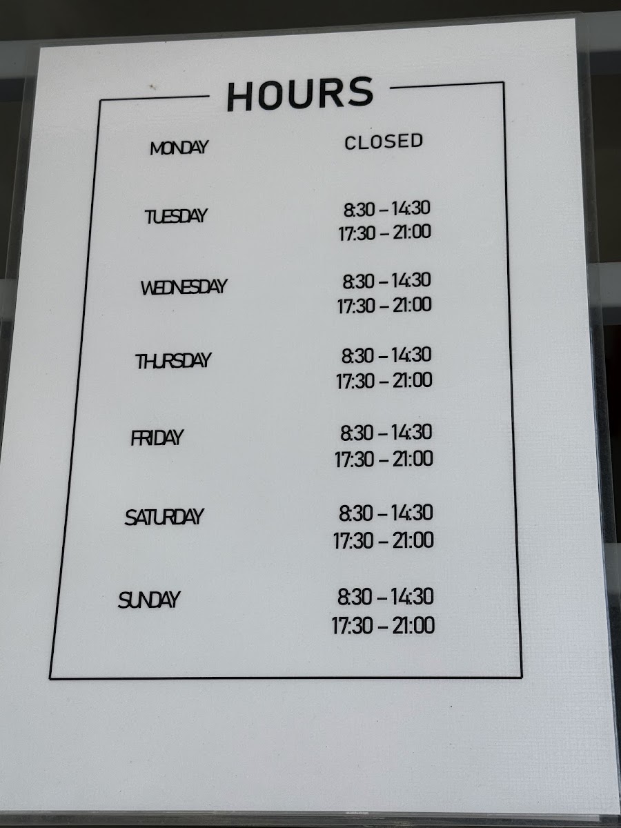 The Vibes Nutrition Cafe menu board