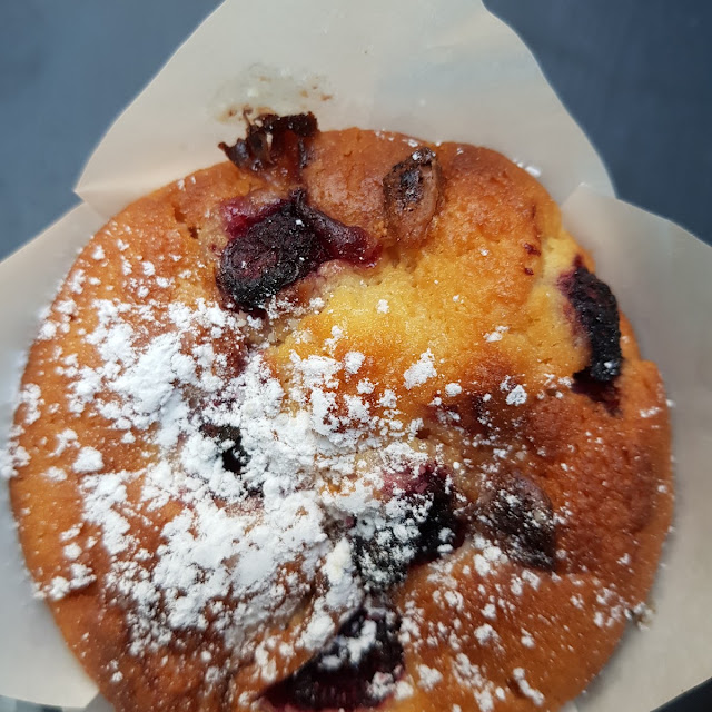 Raspberry & White Chocolate Muffin