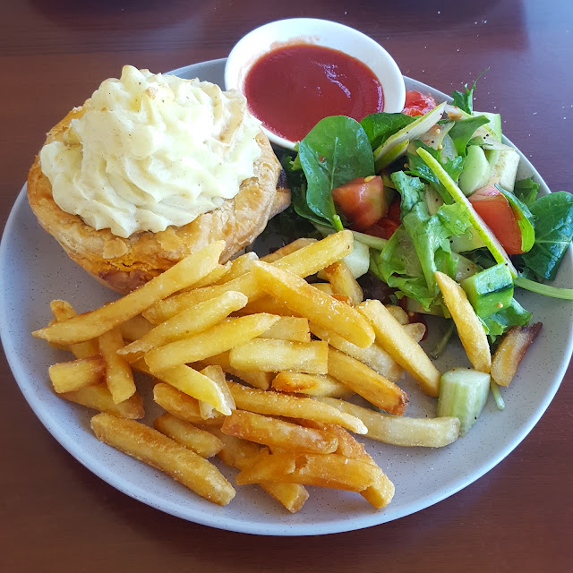 Potato Chips and Salad