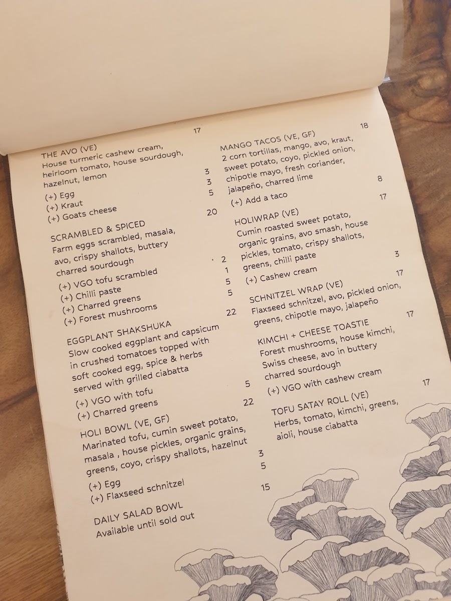 Holi Crop menu board