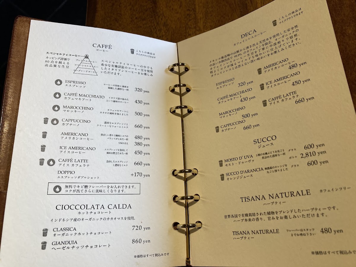 Gelato Naturale menu board