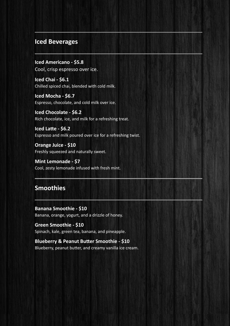 ONE - Onehunga Neighbourhood Eatery menu board