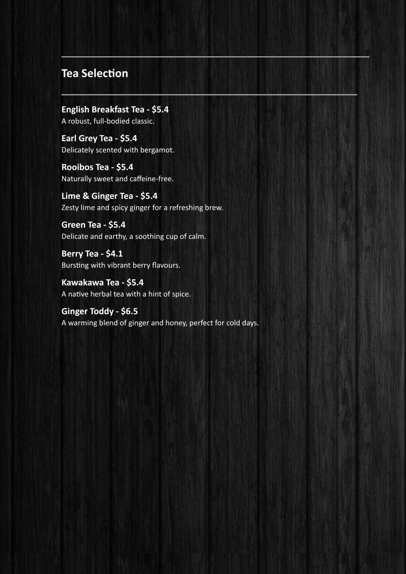 ONE - Onehunga Neighbourhood Eatery menu board