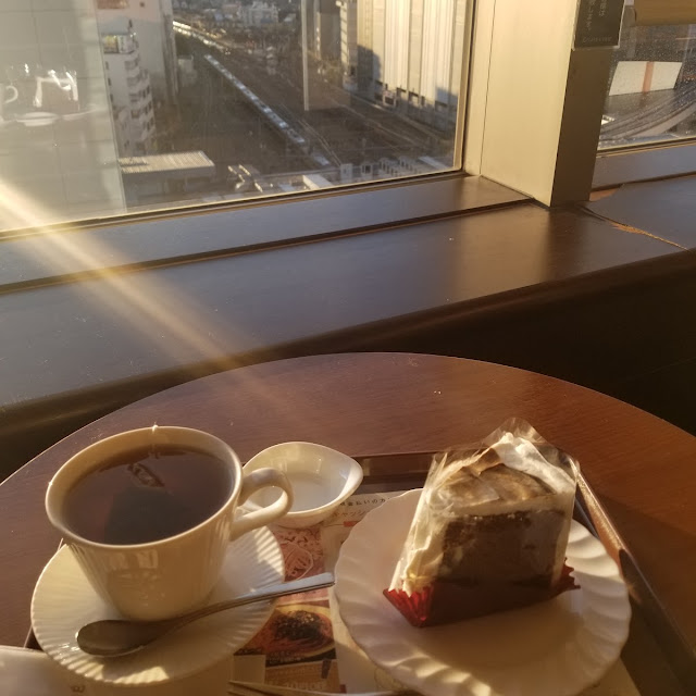 ほうじ茶シフォンのケーキセット