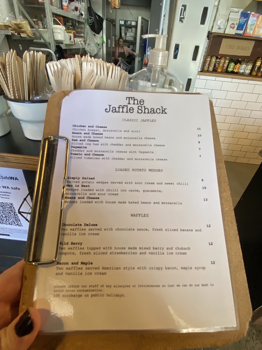 The Jaffle Shack menu board