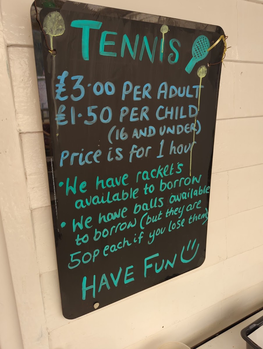 Pit Stop Cafe menu board