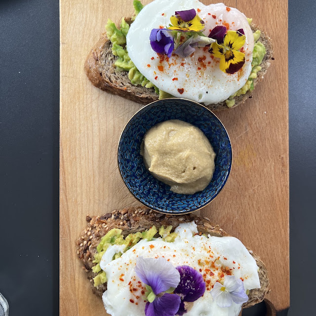 Eggs Avocado Hummus