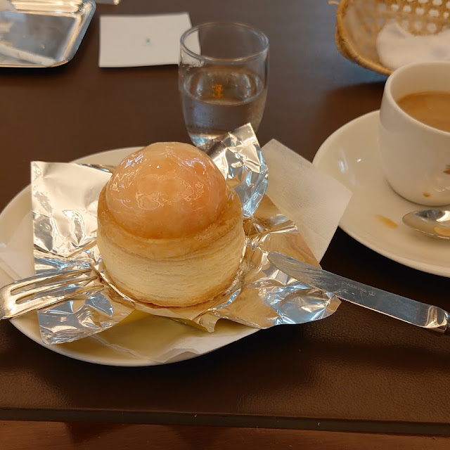 桃のパイ