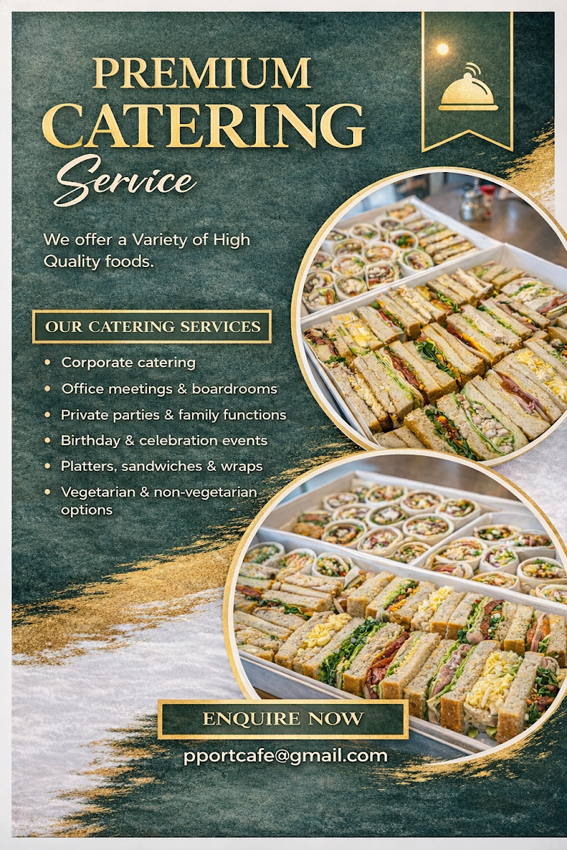Port Park Cafe menu board
