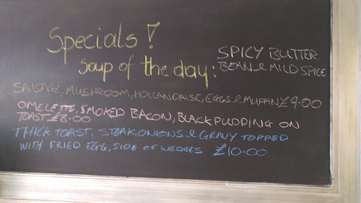 The Eatery menu board