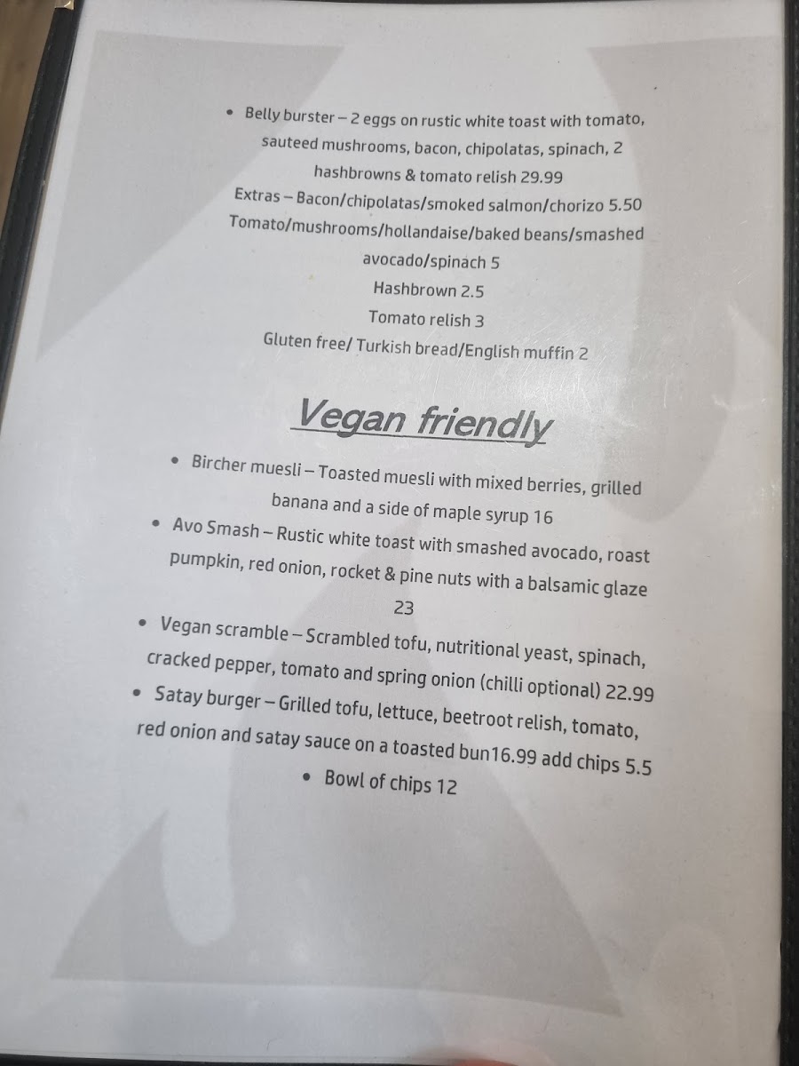 Phoenix Food & Coffee menu board