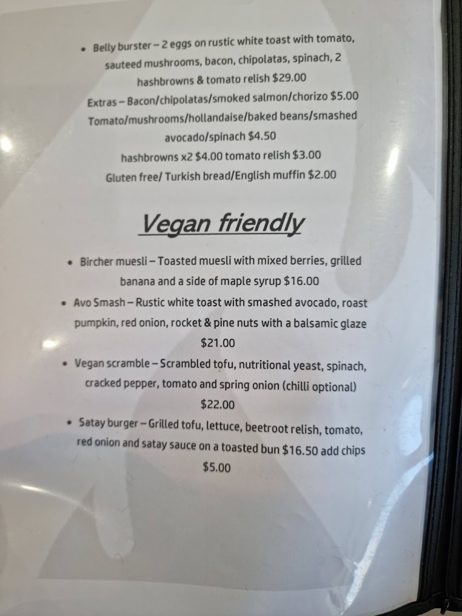 Phoenix Food & Coffee menu board