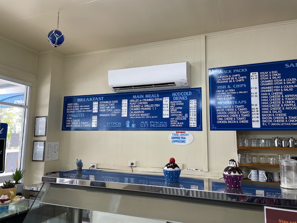 Majestic Cafe menu board
