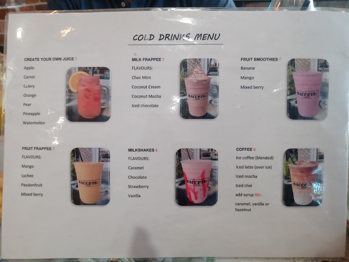 Macchina Liverpool menu board