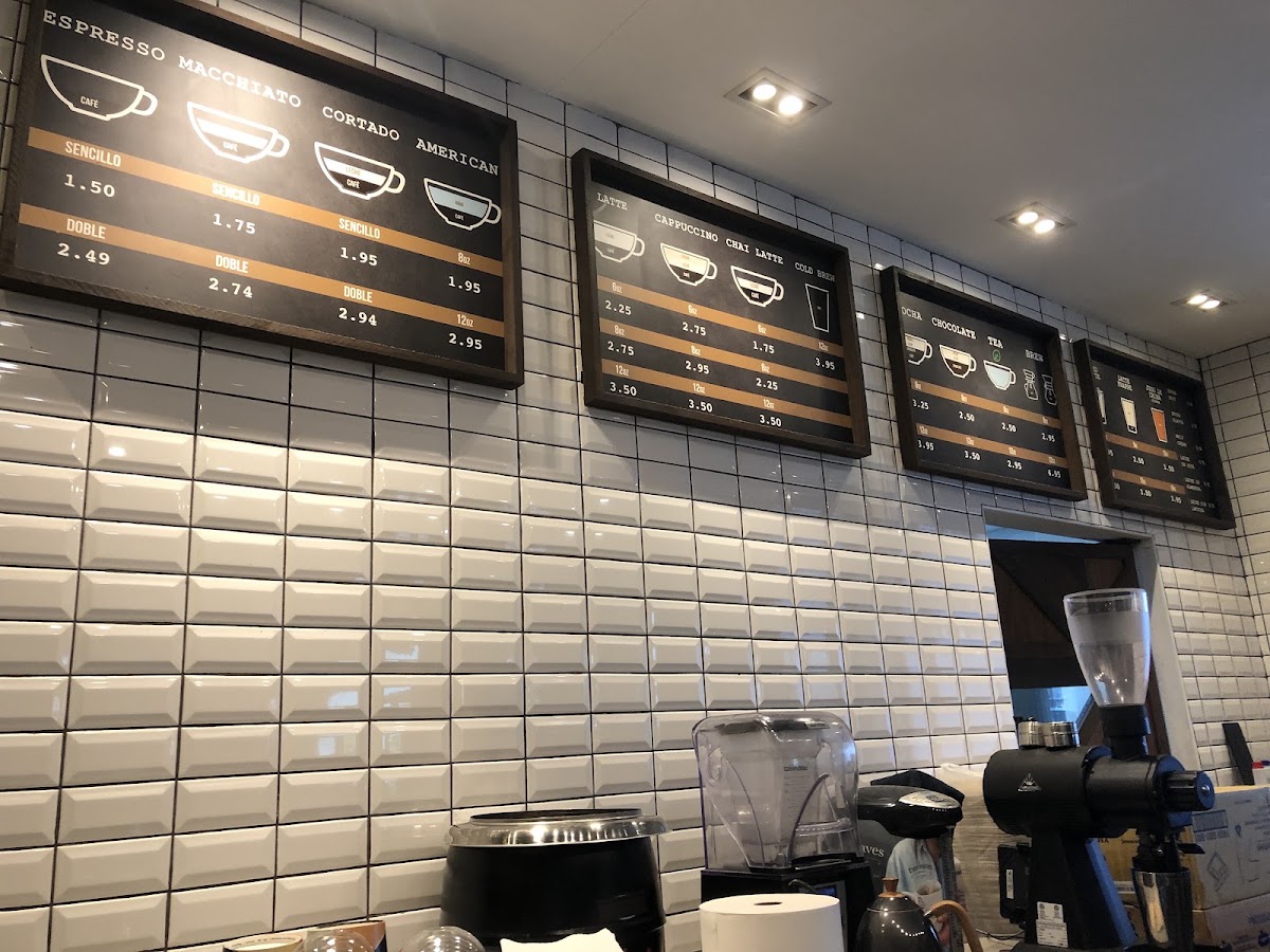 Café Don Juan menu board