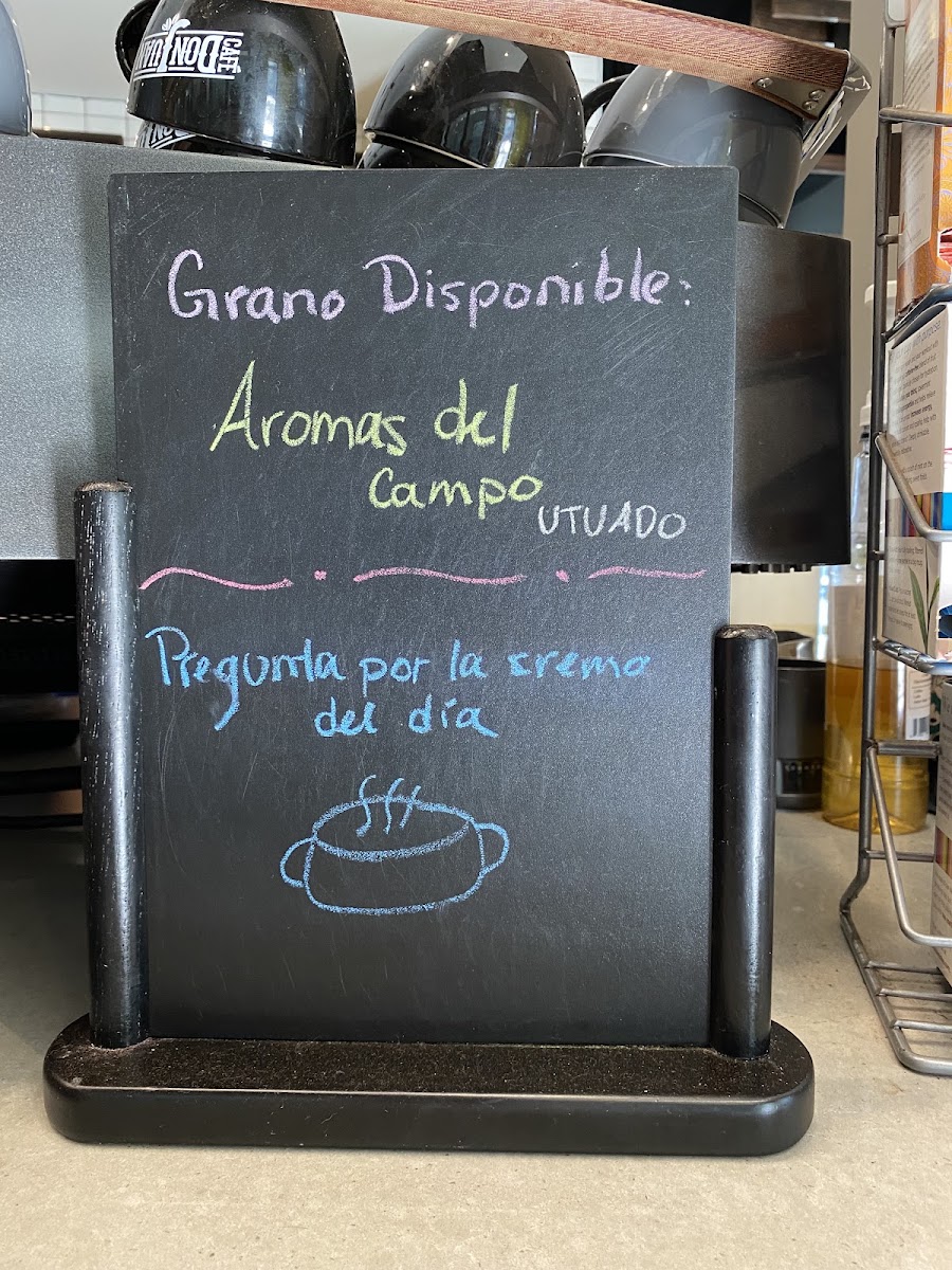 Café Don Juan menu board