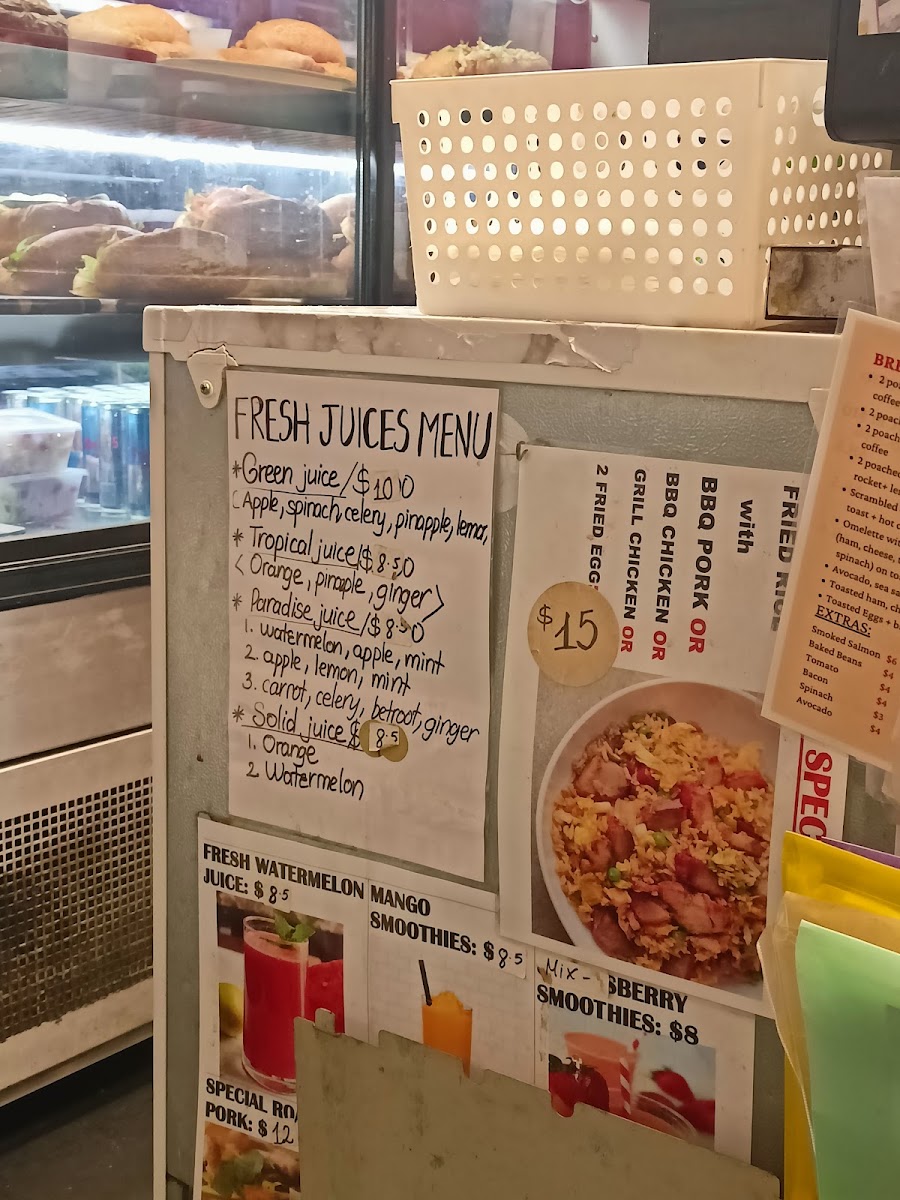 Aix Cafe menu board