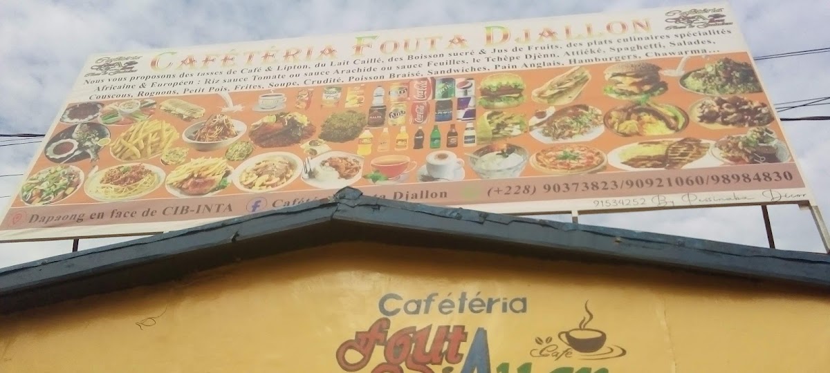 FOUTA DJALON menu board