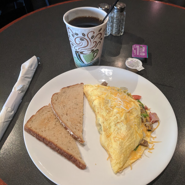 Meat and Veggie Omelette