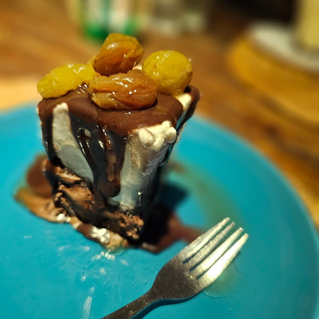 Coconut Chocolate Ice Cream with Whiskey