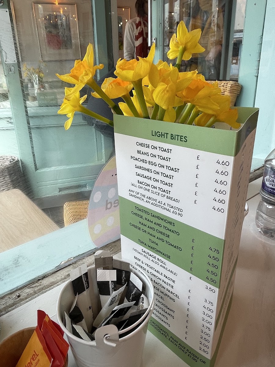 Café Guild menu board