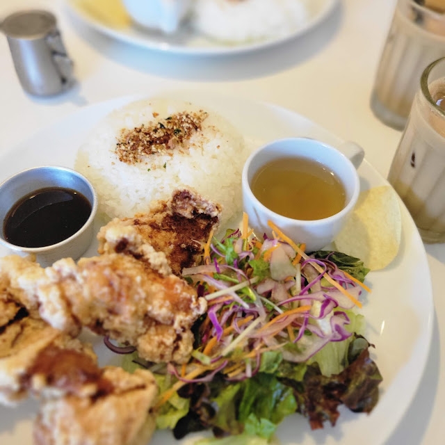 鶏のからあげプレート みそマヨ
