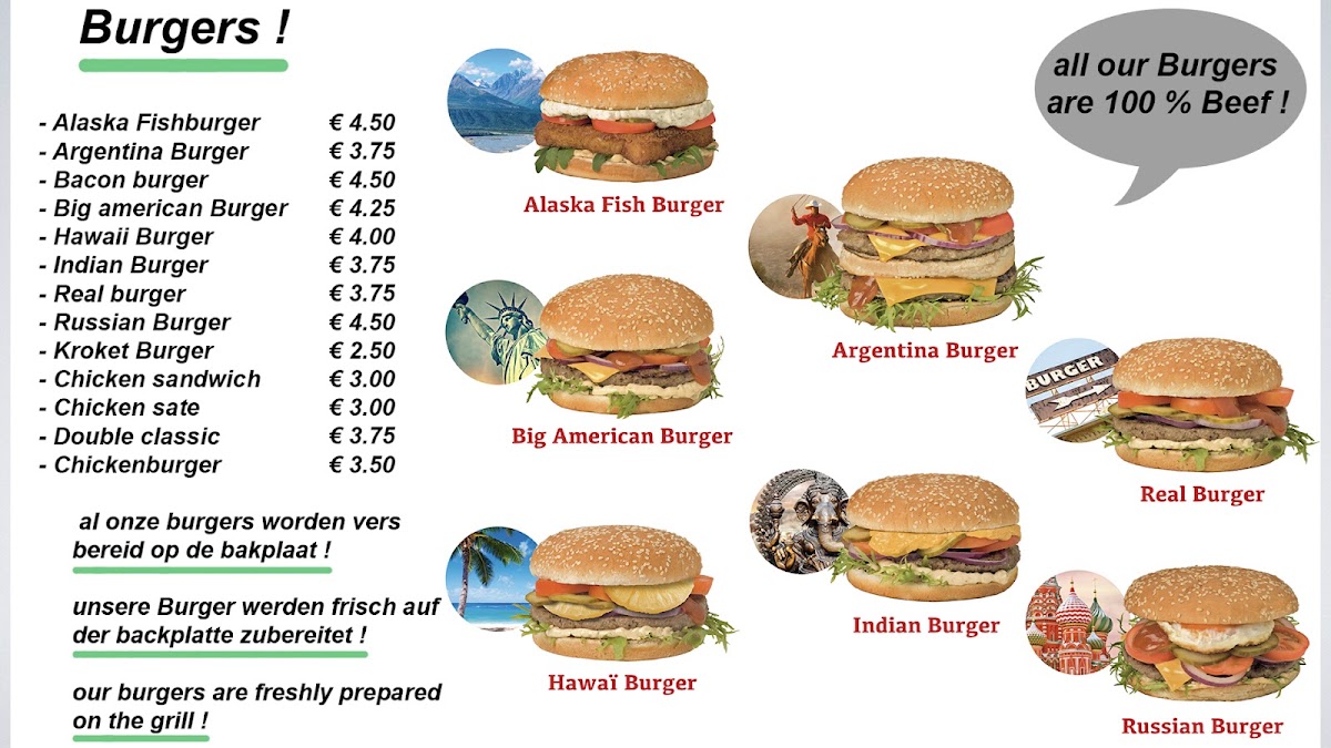 Cafetaria D'n Höegewaeg menu board