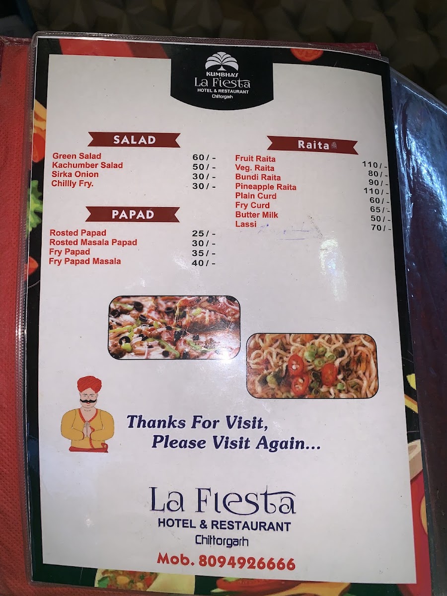 zero degree menu board
