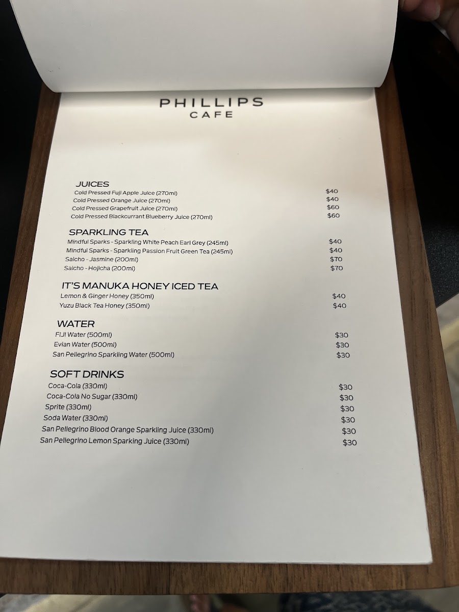 PHILLIPS Café menu board