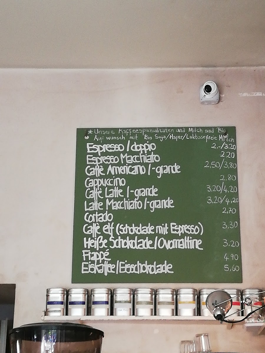 Elf Café menu board