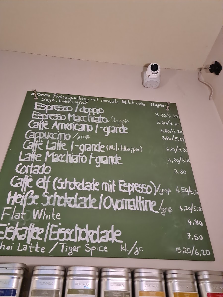 Elf Café menu board