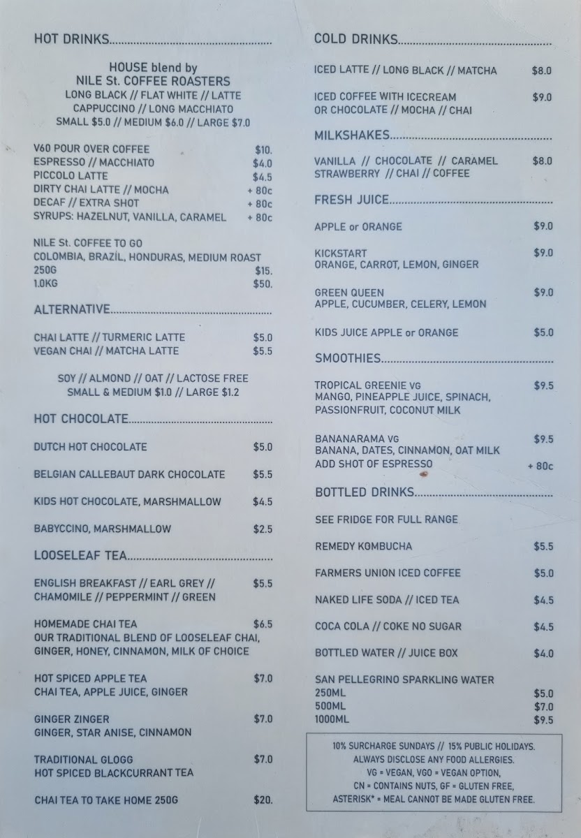 Swedish Tarts menu board