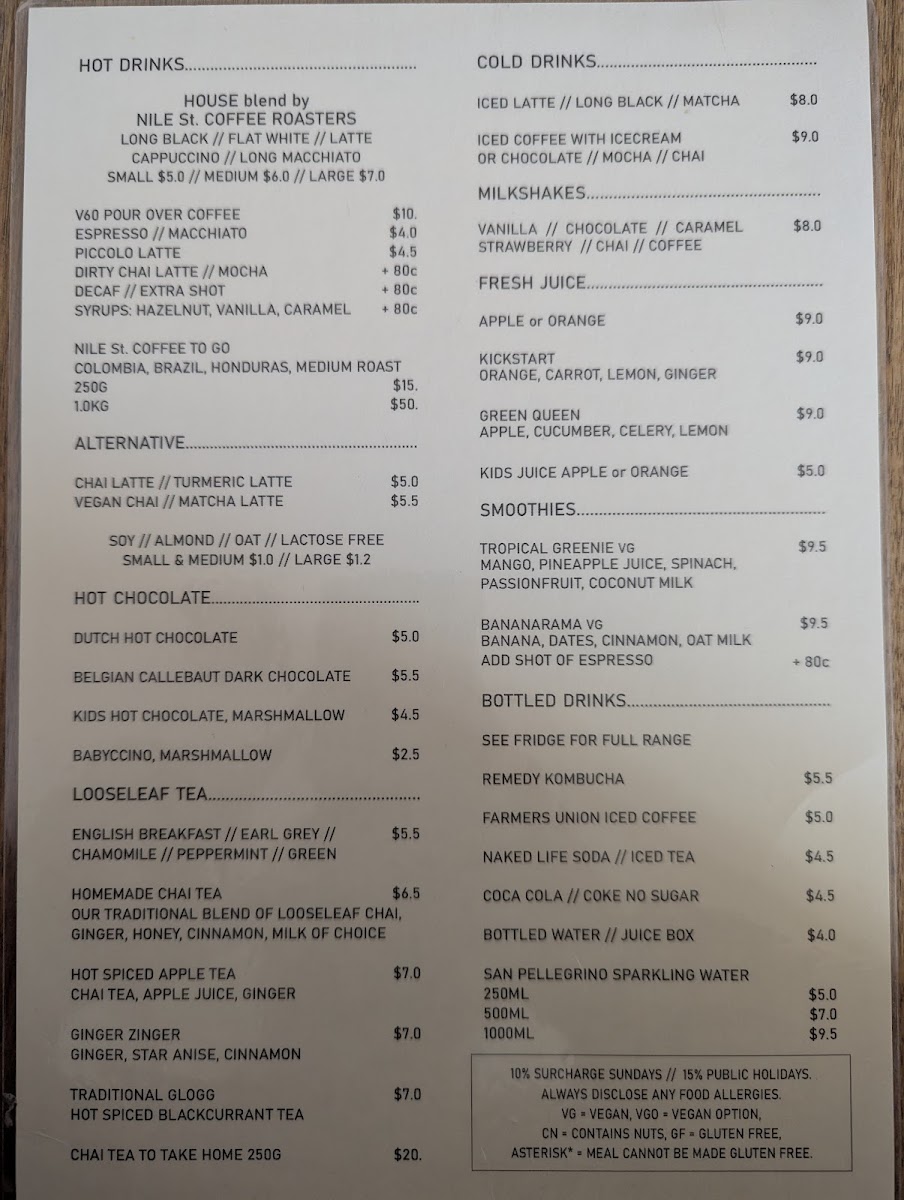 Swedish Tarts menu board