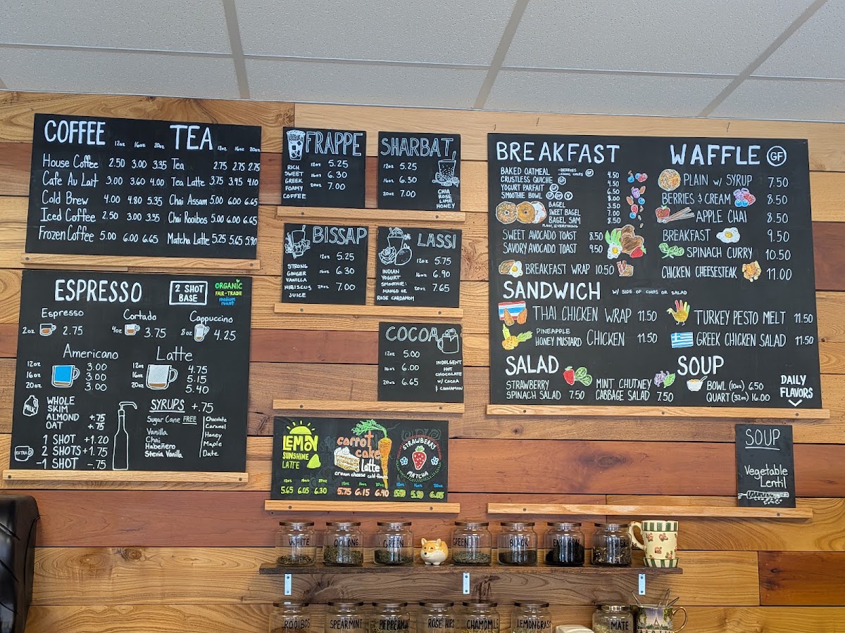 Neighbors Cafe menu board