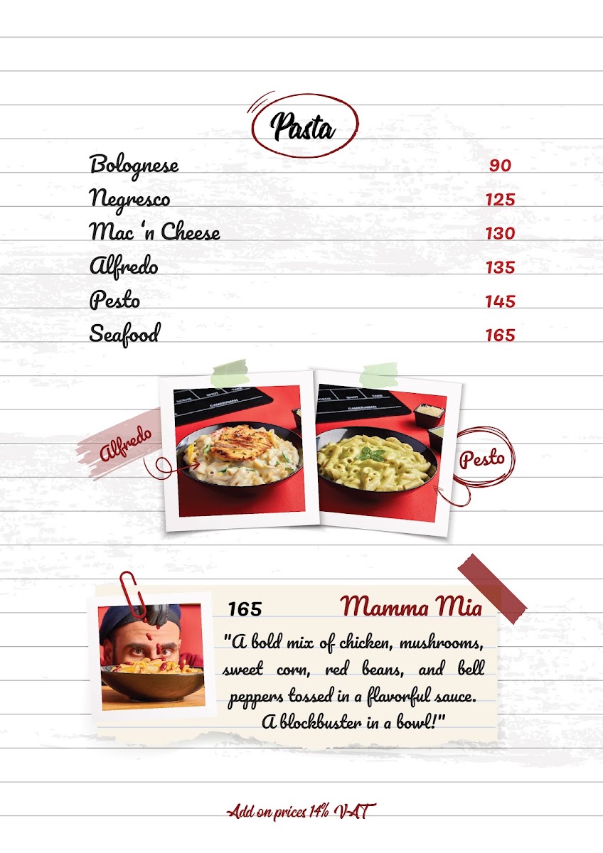 Cima Café - سيما كافيه menu board