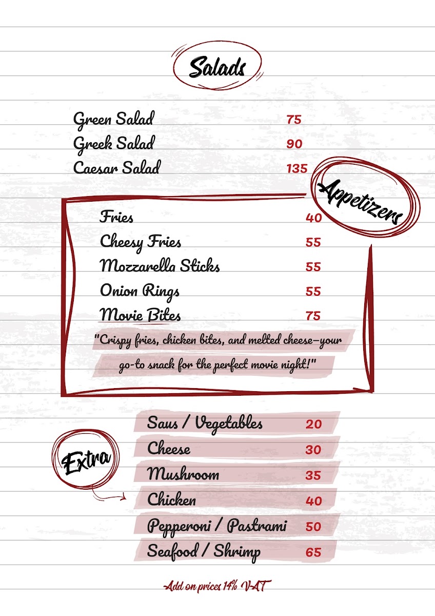 Cima Café - سيما كافيه menu board