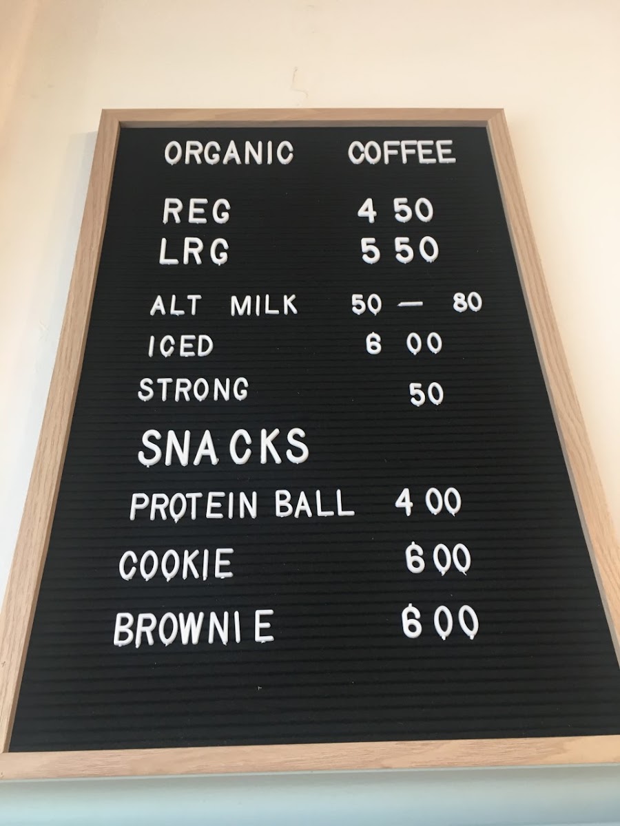 Sam's Cafe Melbourne menu board