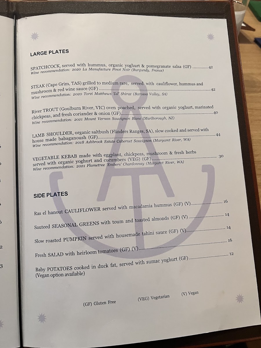 Arlo Elwood menu board