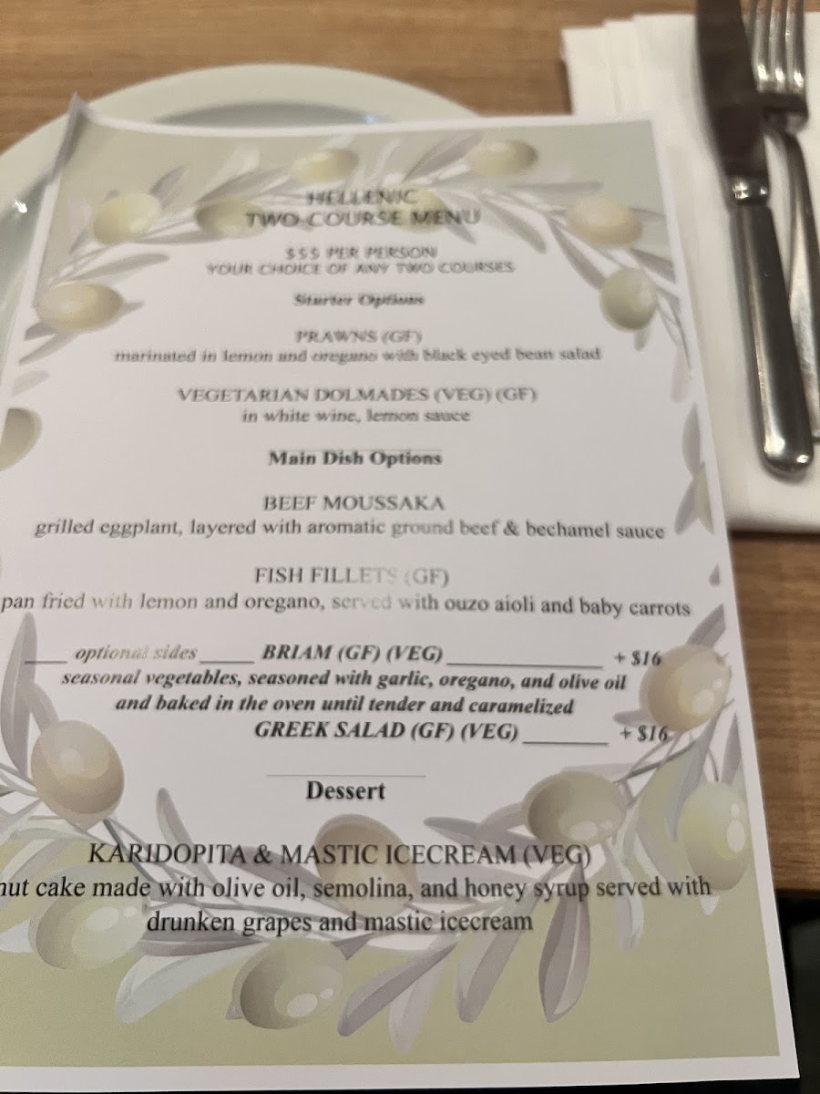 Arlo Elwood menu board