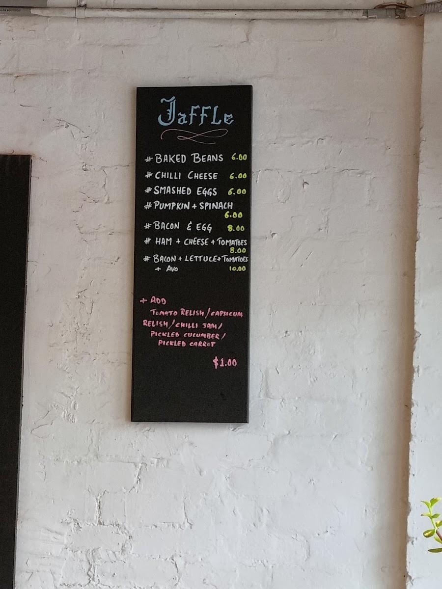 Smug Relish menu board